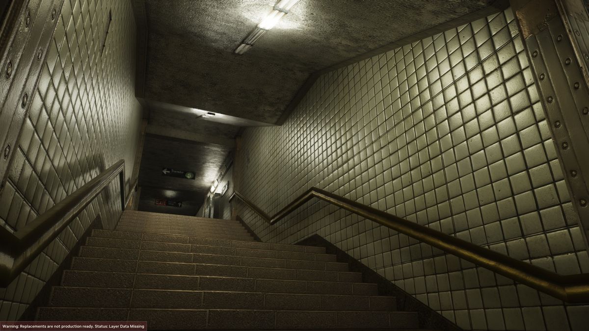 Max Payne Roscoe Street Station level with RTX effects enabled