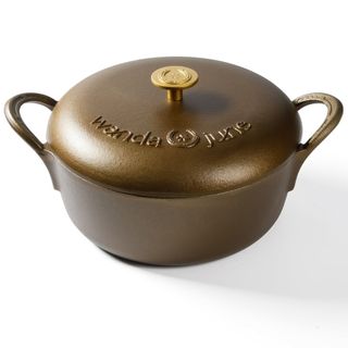 Bronzed Pre-Seasoned Cast Iron 5-Quart Dutch Oven with Lid 