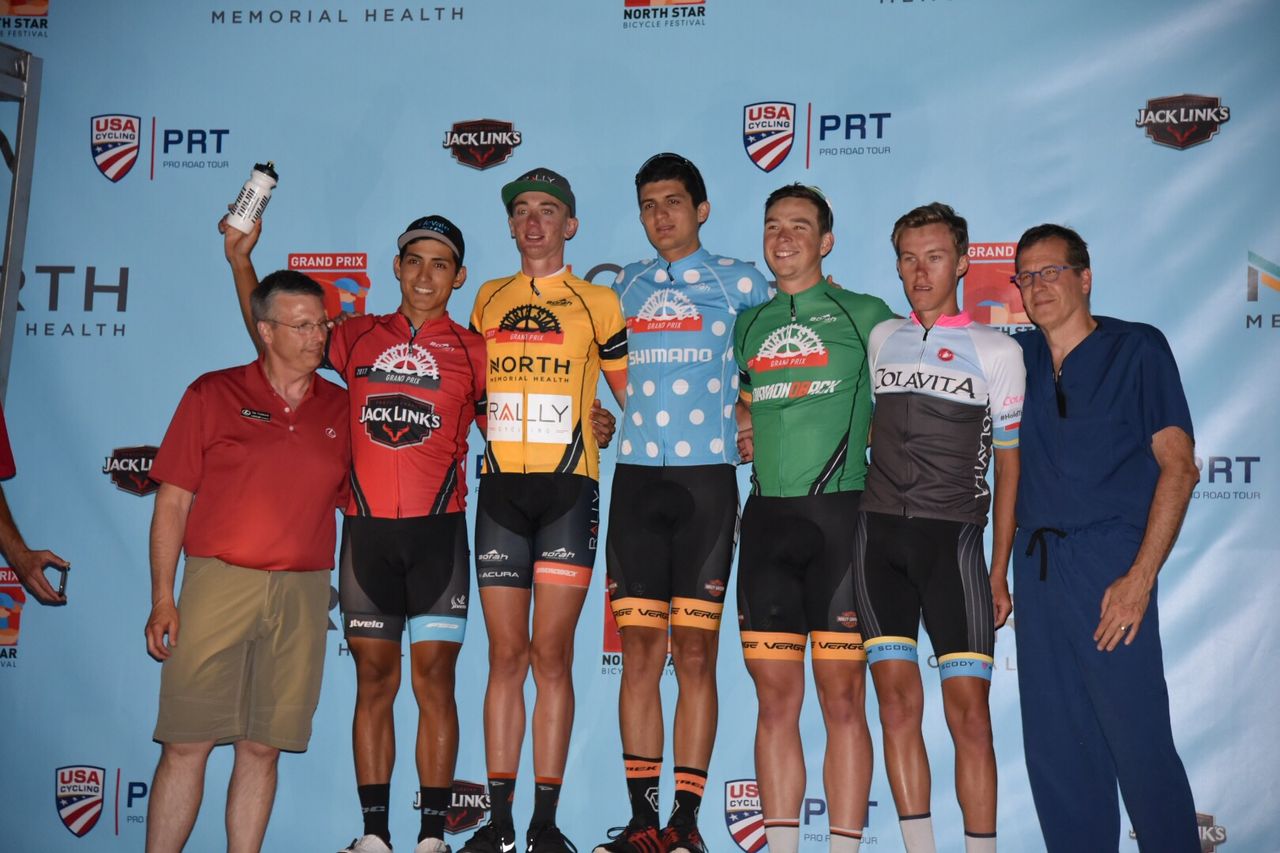 The jersey holders after stage 2