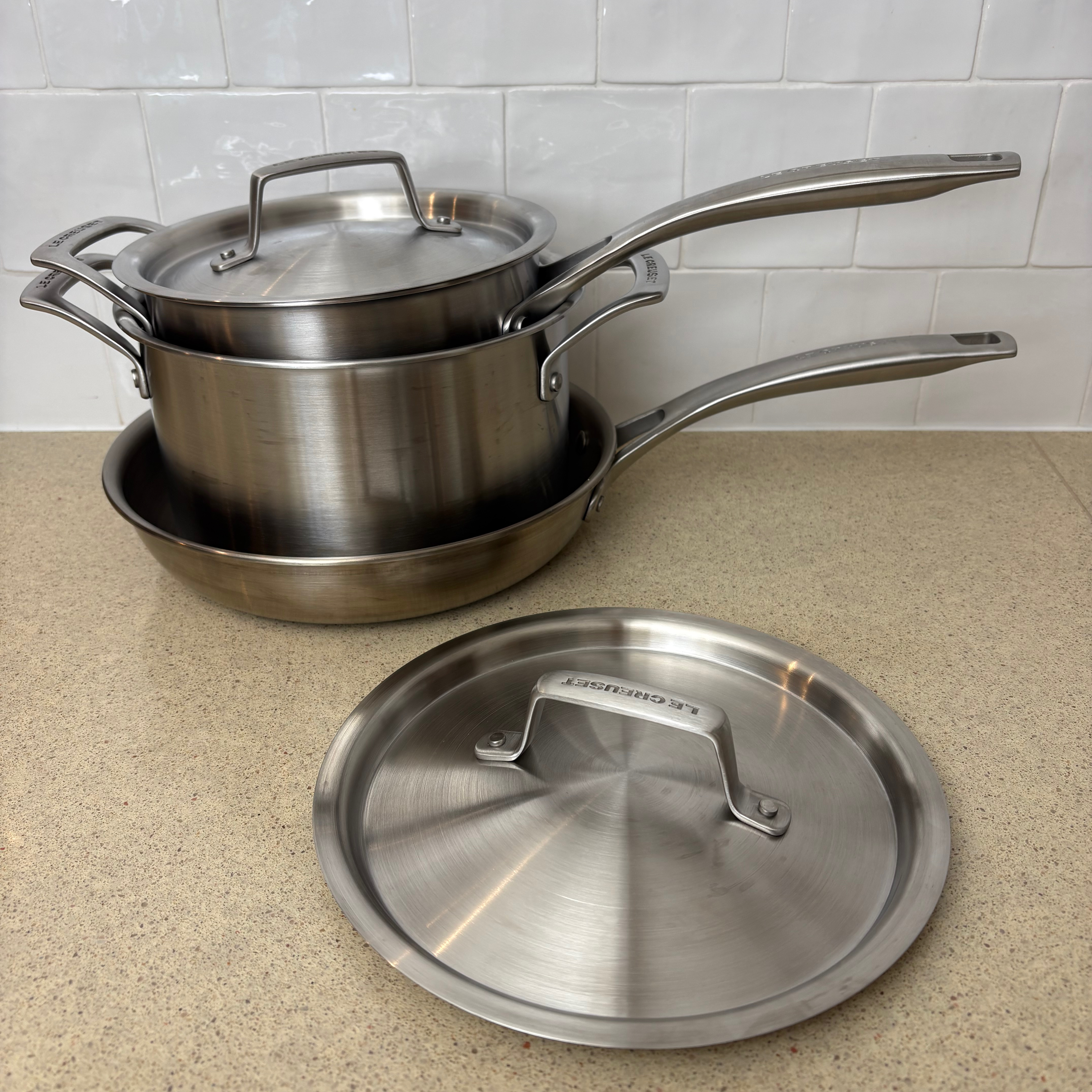 Testing Le Creuset's stainless steel pan set 