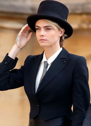 Cara Delevingne at Princess Eugenie's wedding