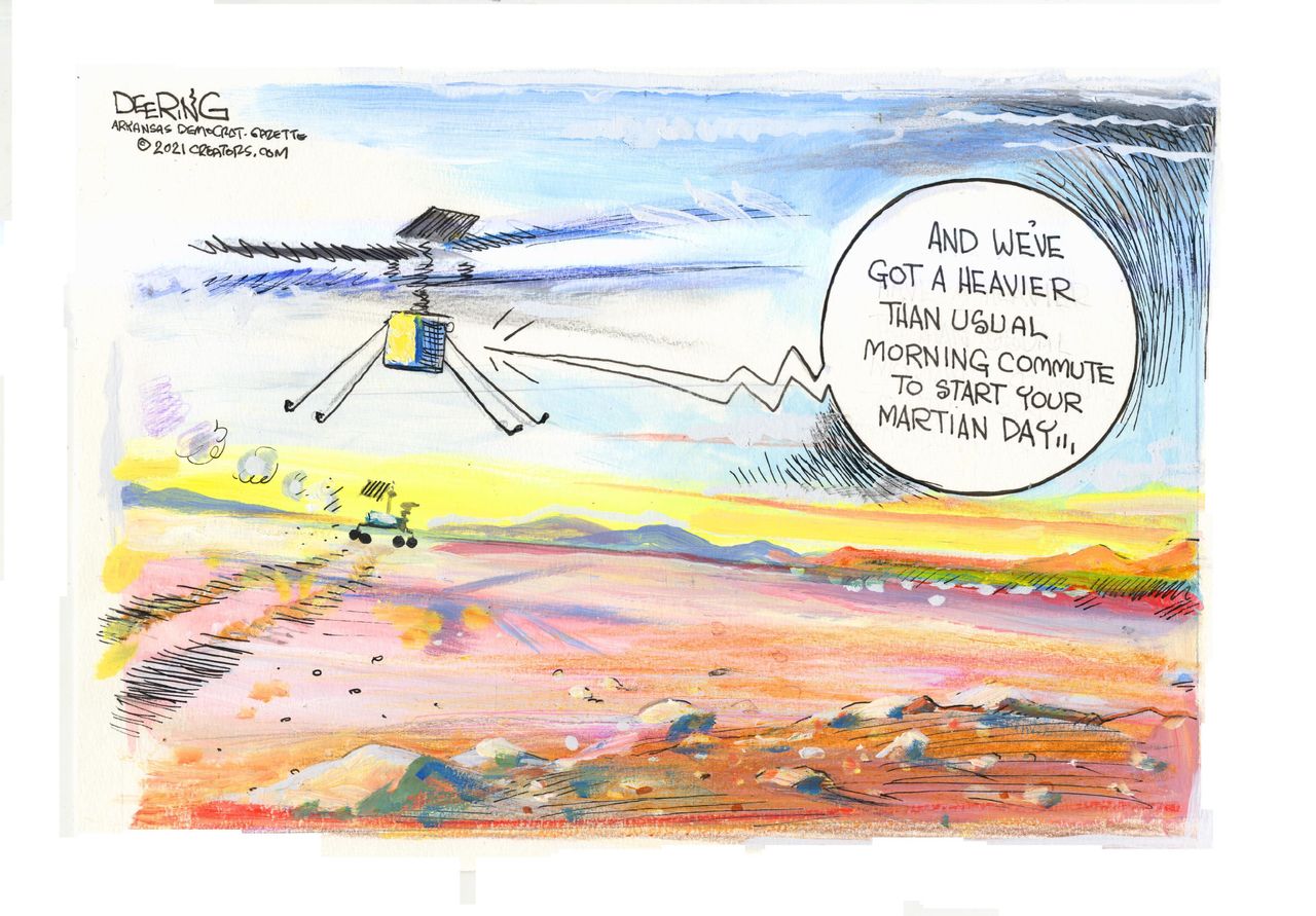 Editorial Cartoon U.S. mars ingenuity rover