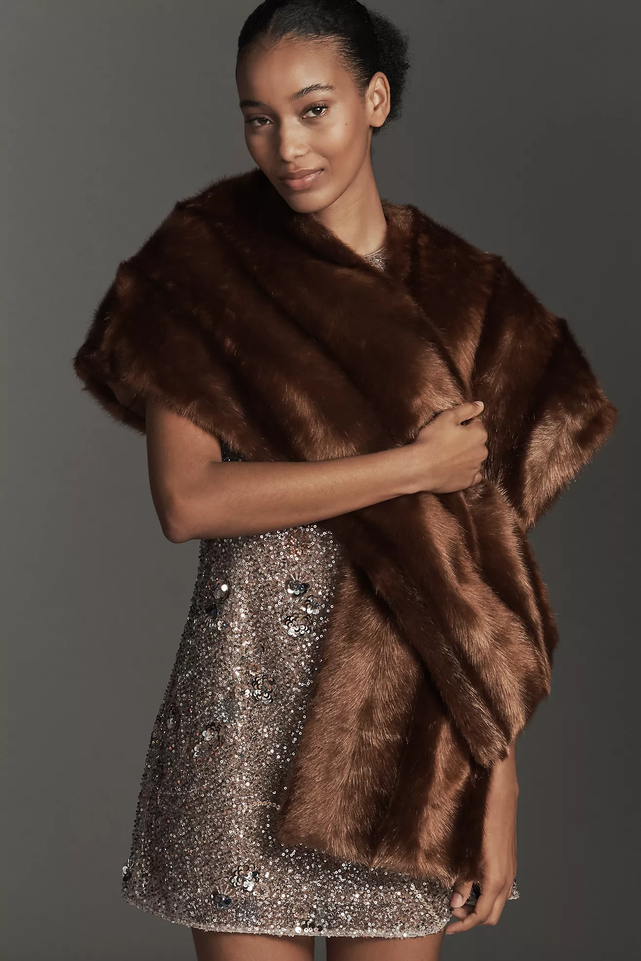 Anna Sui Faux Fur Scarf