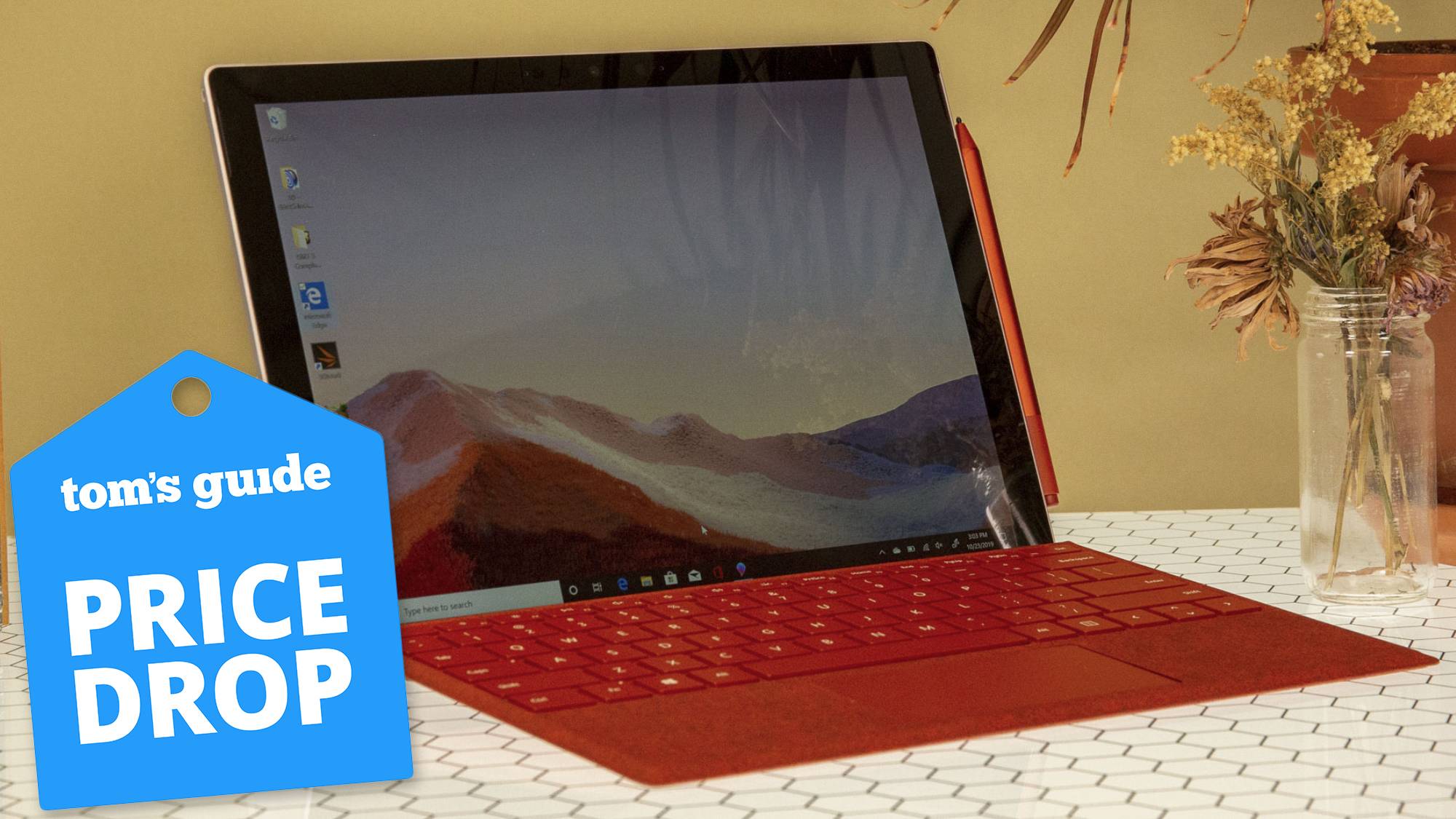 microsoft surface pro 7 with tom's guide deal tag