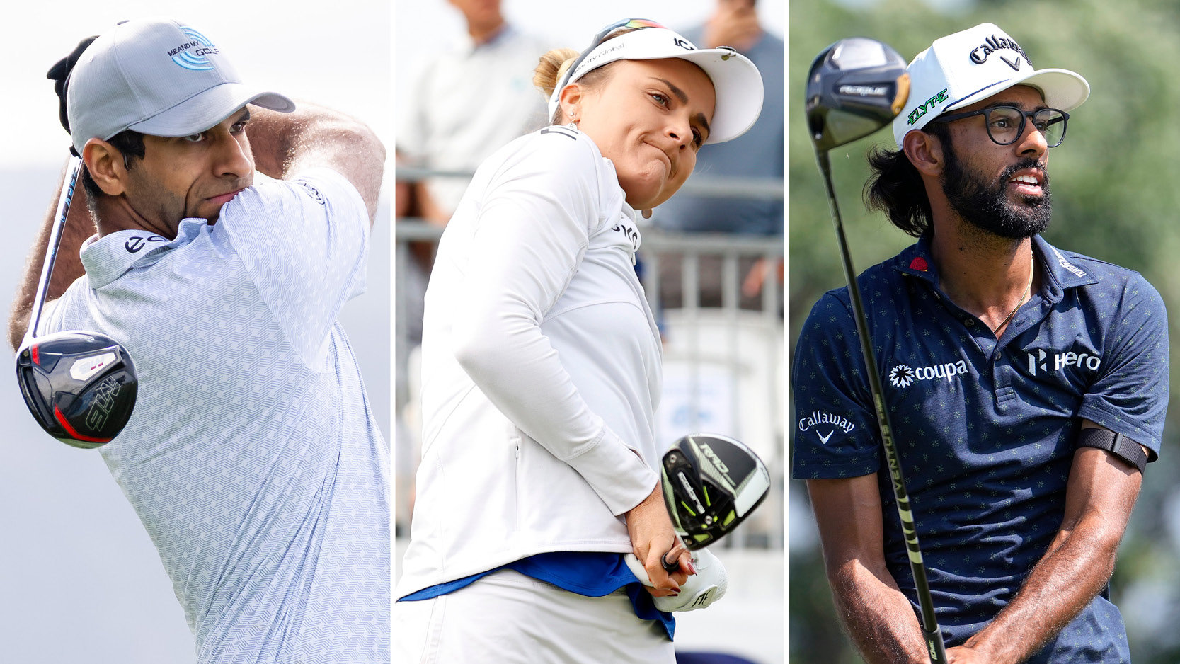 Aaron Rai, Lexi Thompson and Akshay Bhatia hit drivers