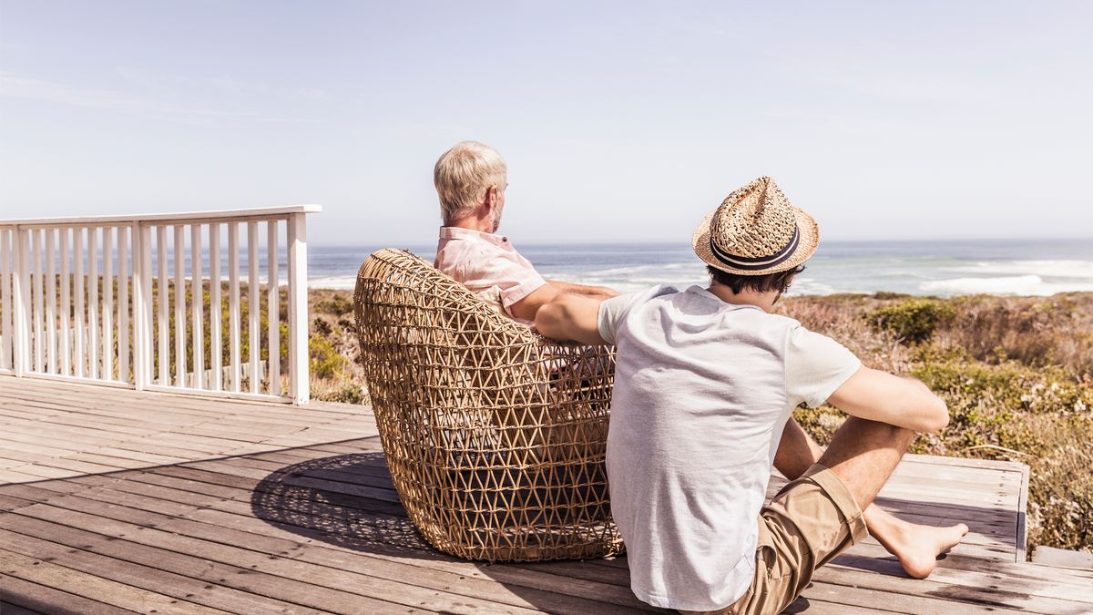 IKEA and Pinterest new tool Recovation: image of two men on decking at the beach