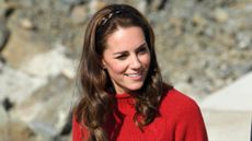 Catherine, Princess of Wales is onboard the Highland Ranger during a fishing trip with the Skidegate Youth Centre on September 30, 2016