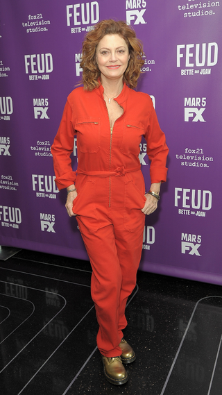 Susan Sarandon attends "Feud" Tastemaker lunch at The Rainbow Room on February 14, 2017 in New York City.