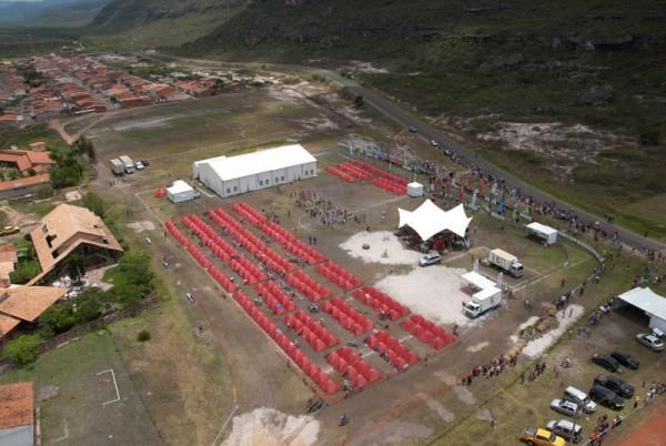The tent city at the Brasil Ride.