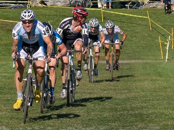 Adam Myerson (Cyclesmart) takes the field sprint.