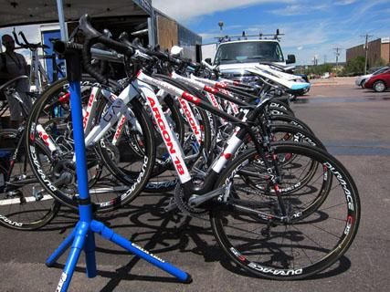 Team Spidertech-C10 is using Argon 18's Gallium Pro for road stages during the USA Pro Cycling Challenge.