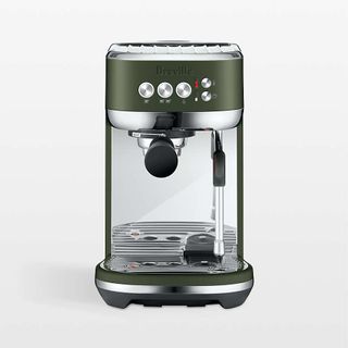 Breville Bambino Plus Espresso Machine in Olive Tapenade