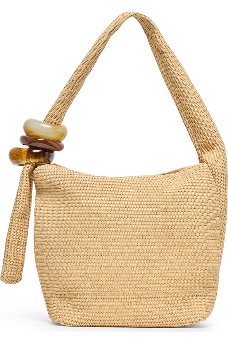 Kalen Raffia Shoulder Bag