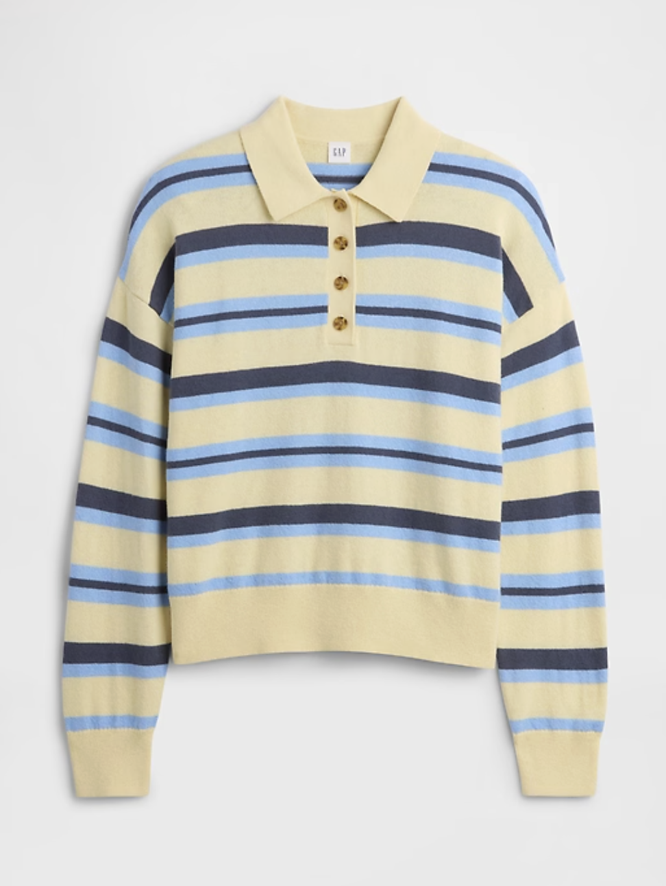 Gap Factory, CashSoft Relaxed Sweater Polo Shirt