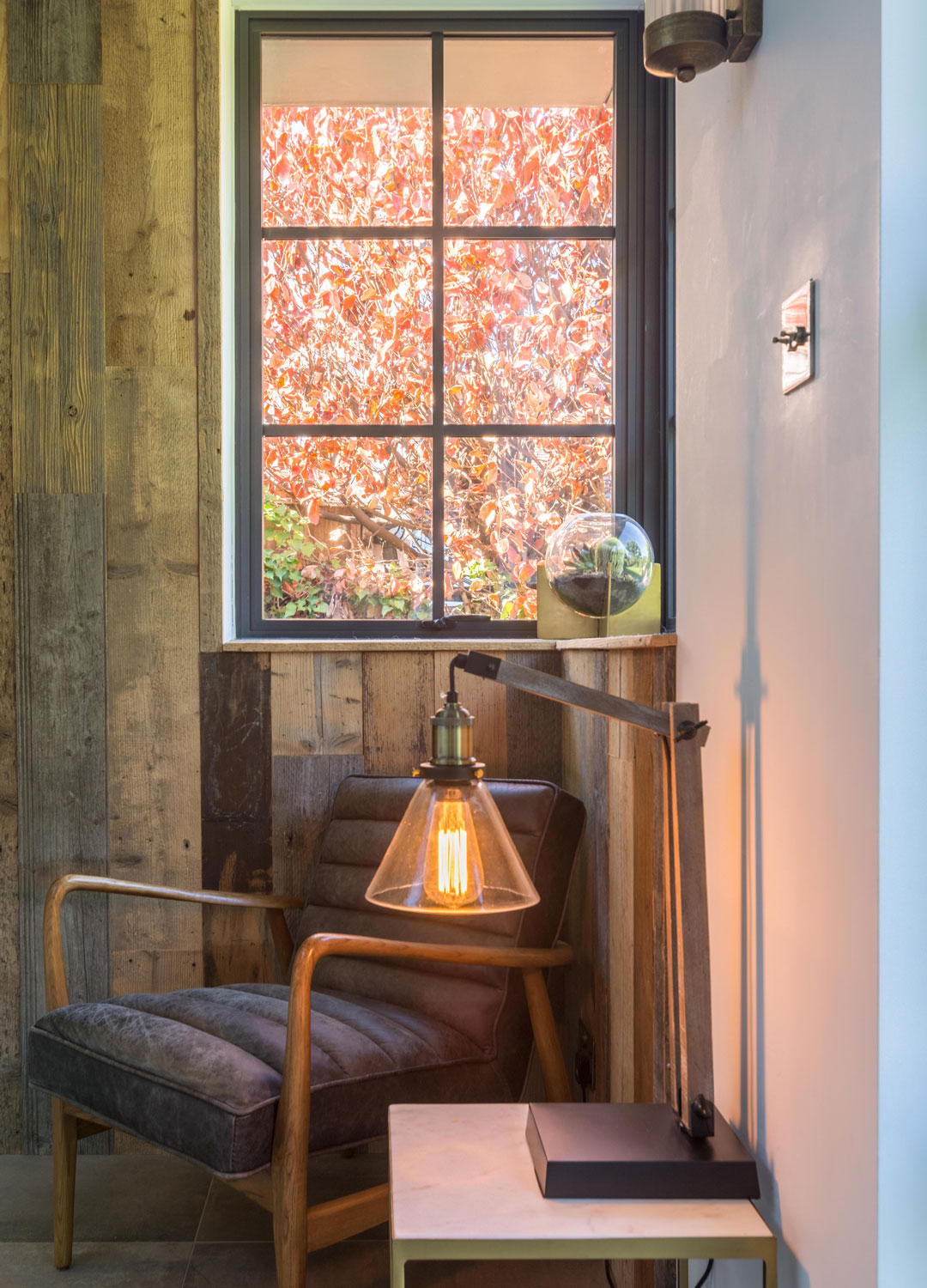 reading nook on landing