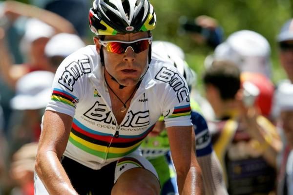 Cadel Evans (BMC) was looking strong on the climb.