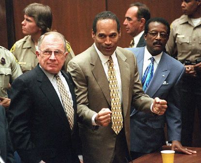 F. Lee Bailey, with O.J. Simpson and Johnnie Cochran.
