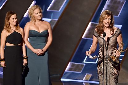 Allison Janney receives her Emmy.