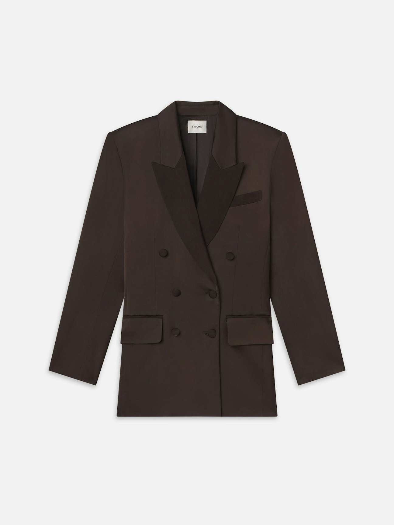 frame, Double Breasted Slim Blazer