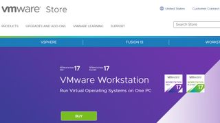Website screenshot for VMware Workstation Player