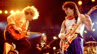 Sammy Hagar and Eddie Van Halen