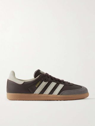 Samba Og Suede-Trimmed Leather Sneakers