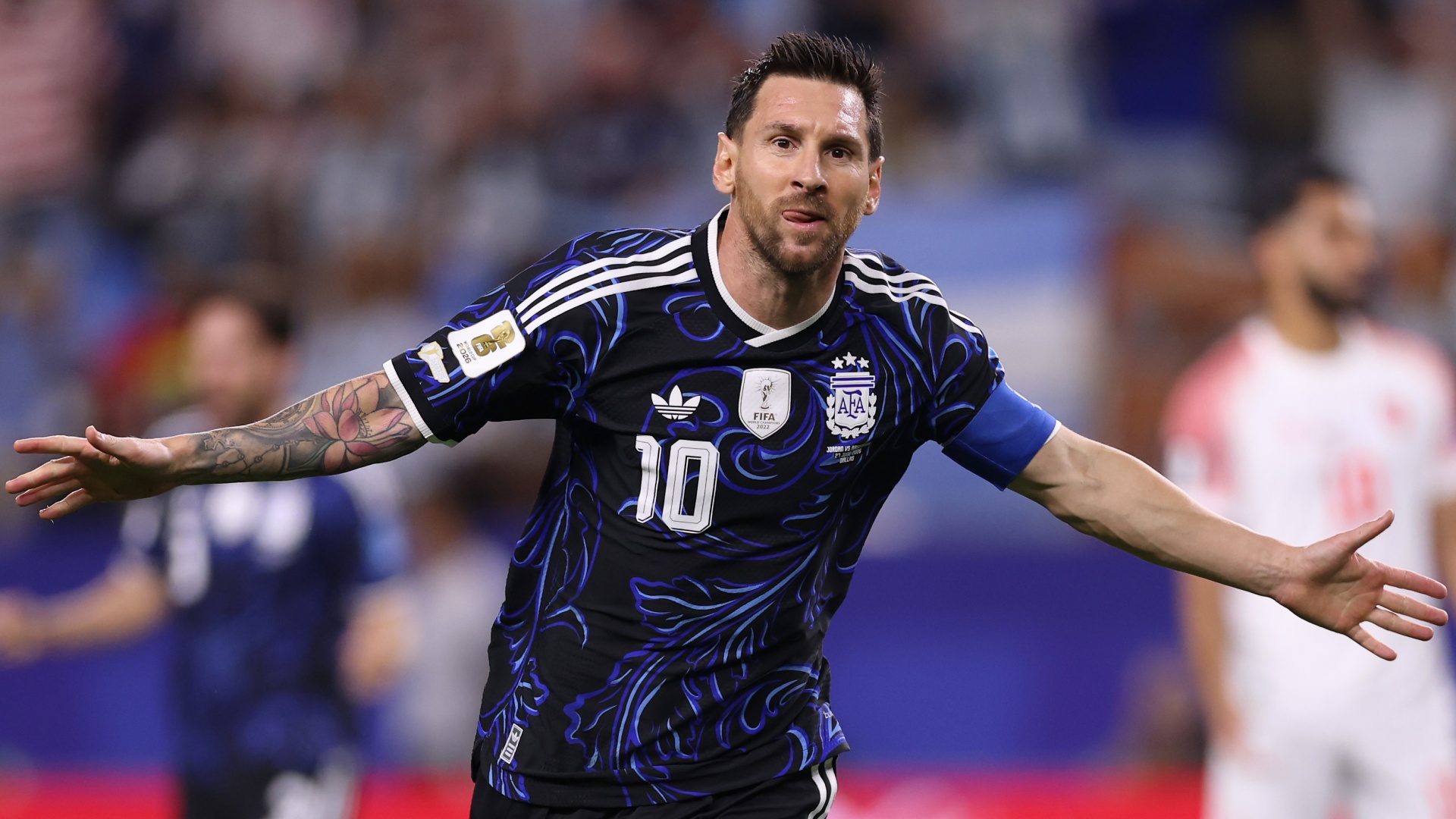 Argentina's Lionel Messi celebrating at World Cup 2026