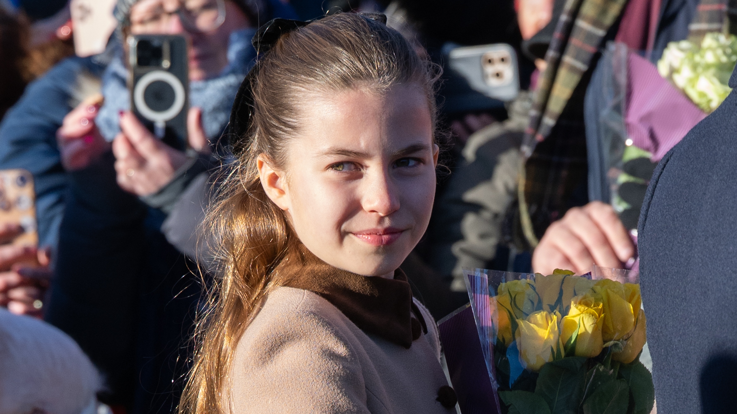 Princess Charlotte of Wales attends the Christmas Morning Service at Sandringham Church on December 25, 2025