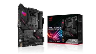 Par den AMD 3. generations Ryzen chip, du lige har købt, med Asus ROG Strix B550-E Gaming-bundkort.