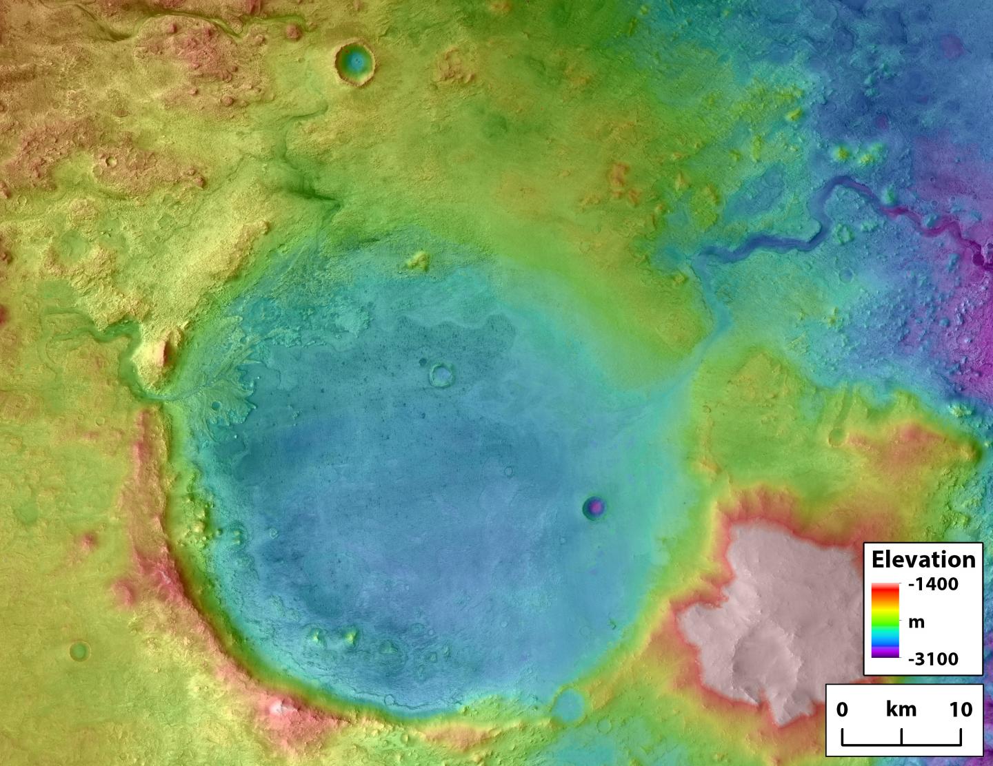 Mars&#039; Jezero crater