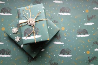 Winter Animal Constellation Christmas Wrapping Paper