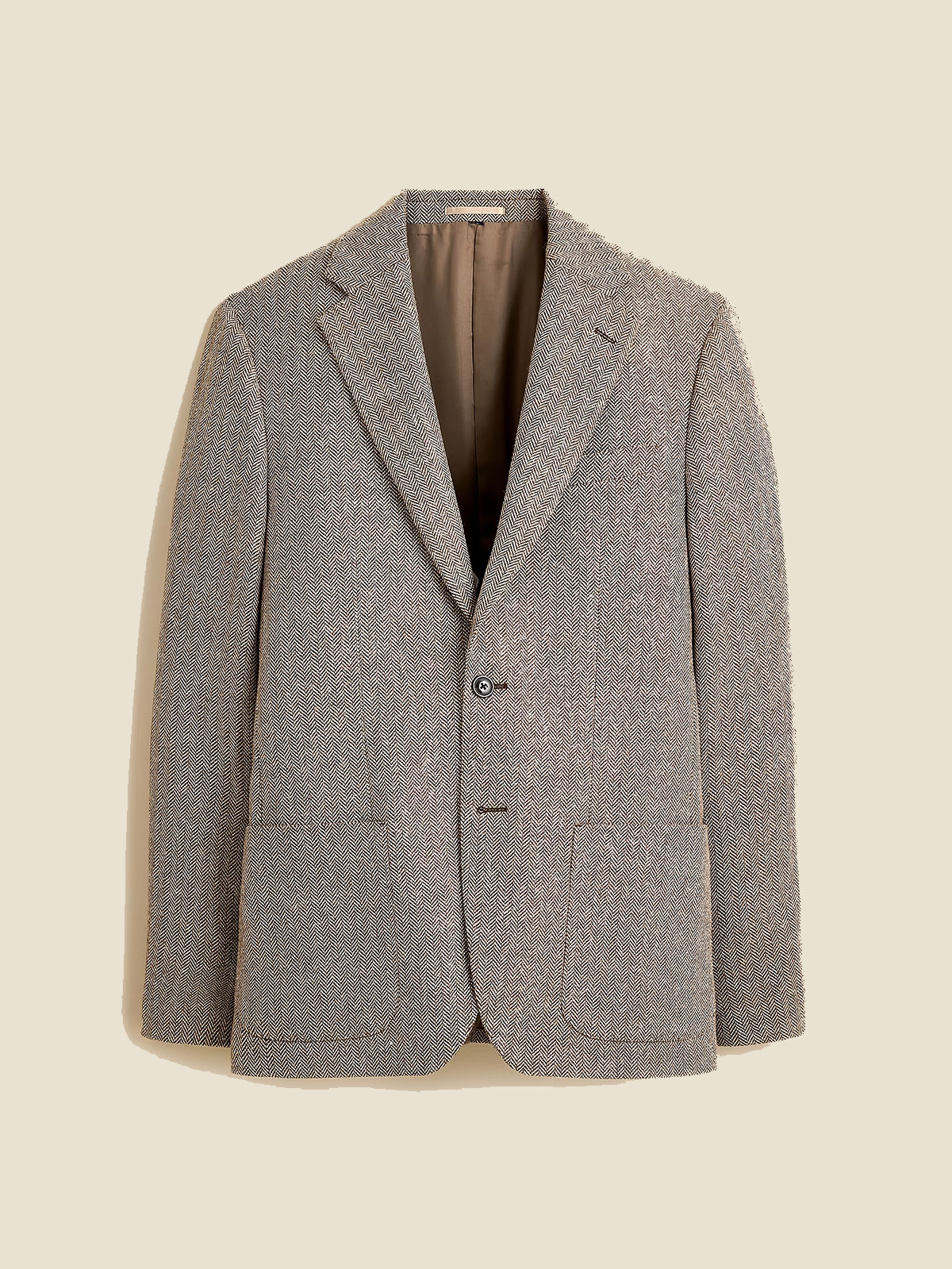 Blazer in English Cotton-Wool Blend Herringbone