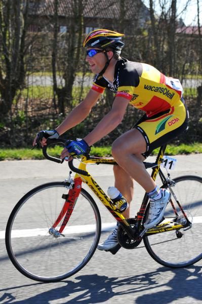 Stijn Devolder (Vacansoleil-DCM) looked relaxed early