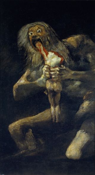 Goya's Saturn Eating One Of His Children