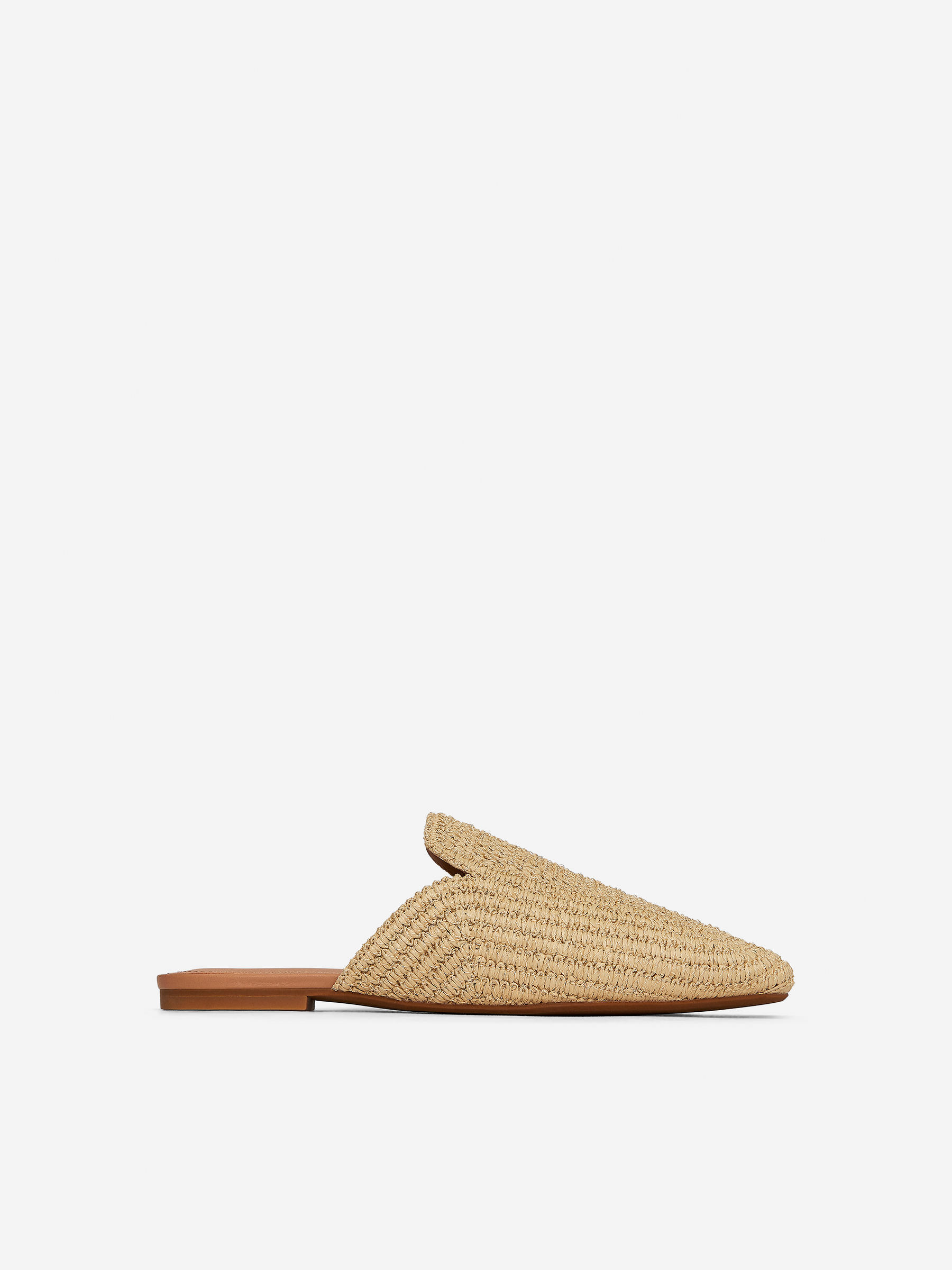 Flat Straw Mules 
 Light Beige 
 Women 
 Arket Gb