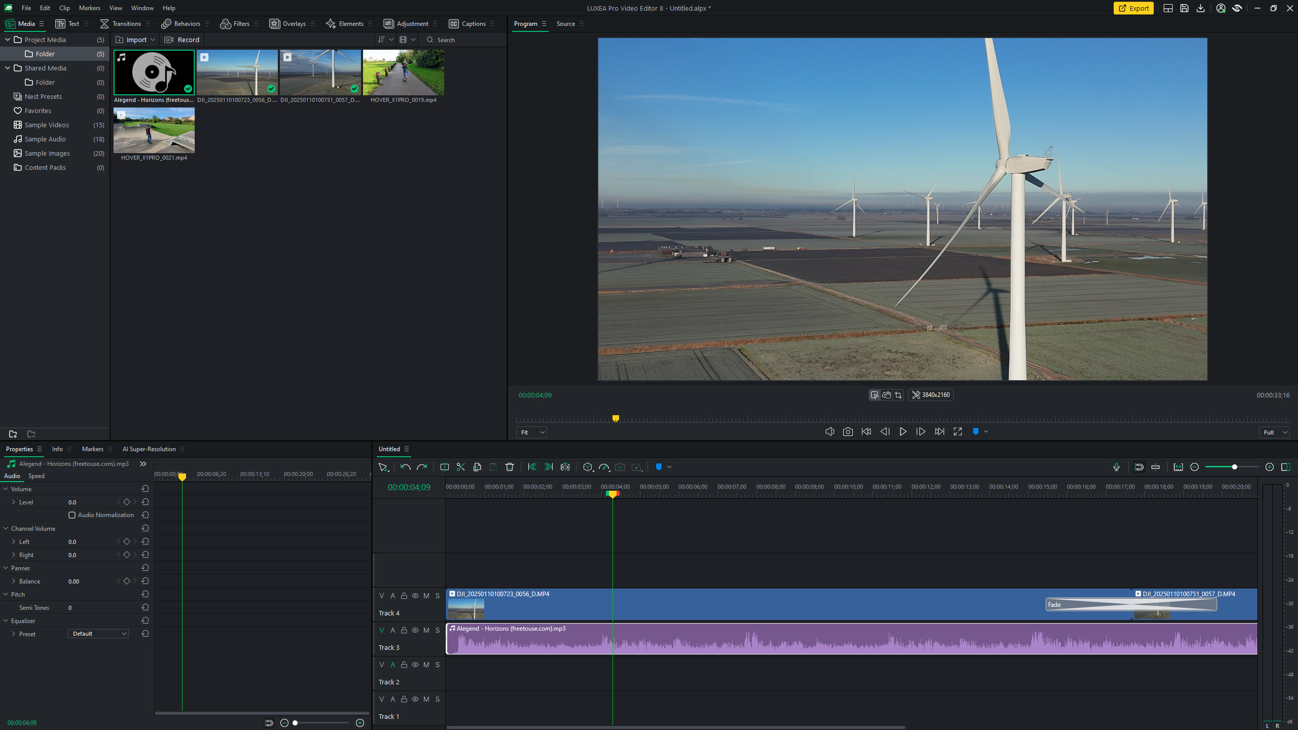 ACDSee Luxea Pro Video Editor 8 user interface