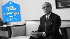 Lewis Strauss (Robert Downey Jr.) in "Oppenheimer", with the Tom's Guide Prime Day deals tag in the upper-left corner