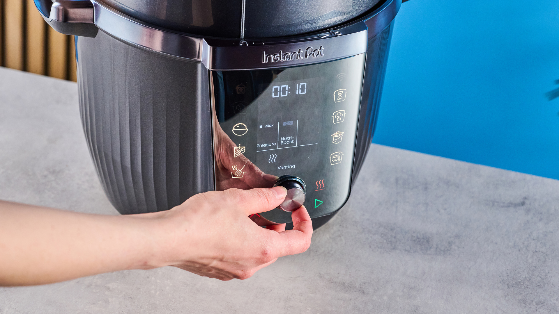 the instant pot pro 2025, a smart wifi enabled pressure cooker with 10 cooking modes including pressure cook, rice, and yogurt