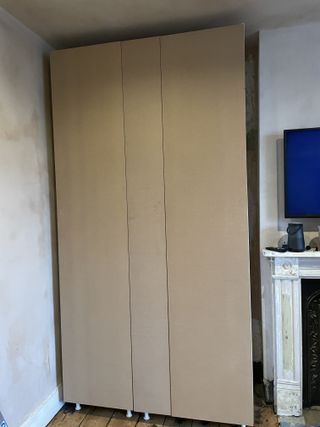 A plain closet with MDF doors
