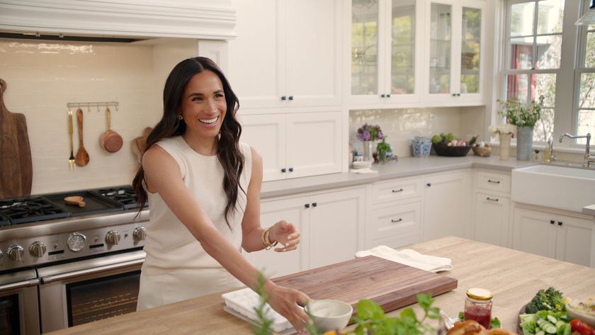 Meghan Markle in kitchen for With Love, Meghan