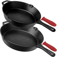 Skillets, dutch ovens, griddles, and more. Whatever pan you need, it's probably on sale right here. Save a ton of money on the purchase, too. You'll be whipping up some fried eggs and bacon every morning with the right pan to cook it in!As low as $12.99