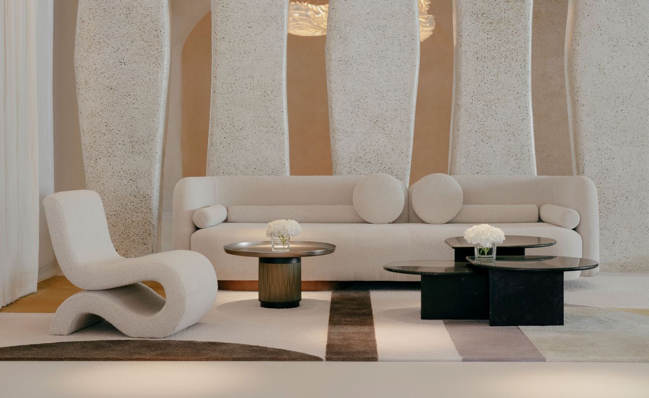 Mondrian Ibiza creamy interior