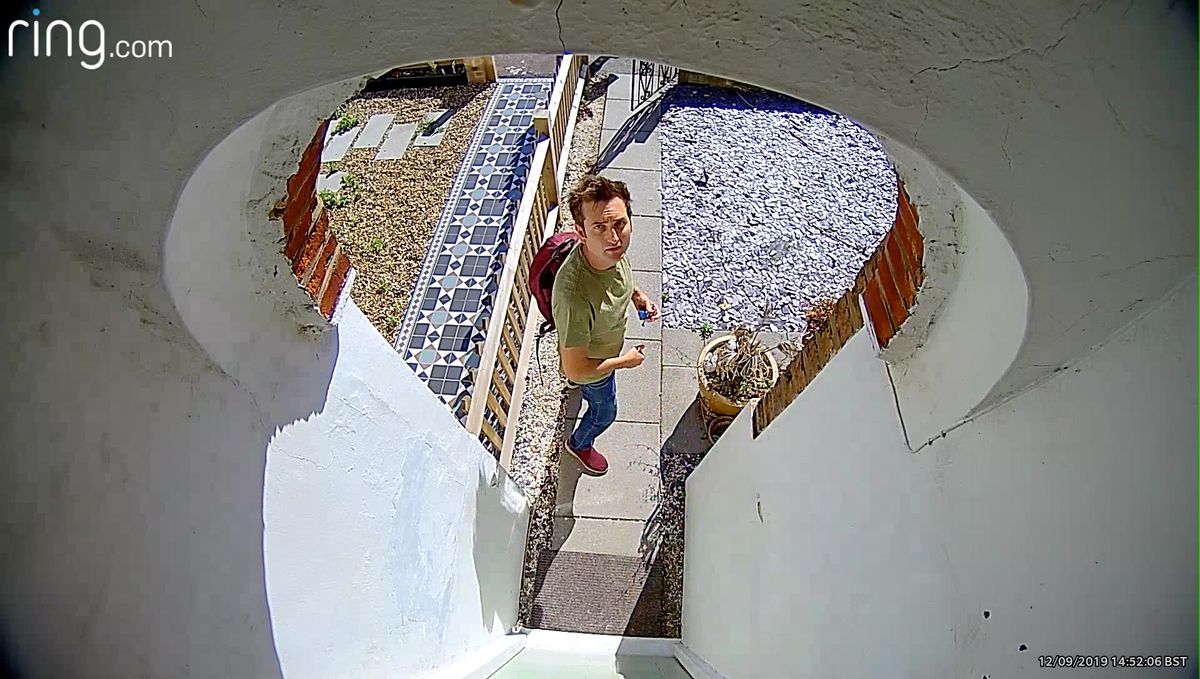 Ring Flood light camera in the daylight