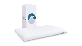 the best adjustable pillows include the Bluewave Bedding pillow, pictured with a white background