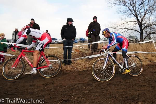 Johnson follows Wells through a turn