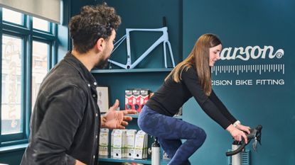 Ellie Donnell has bike fit at pearson cycles