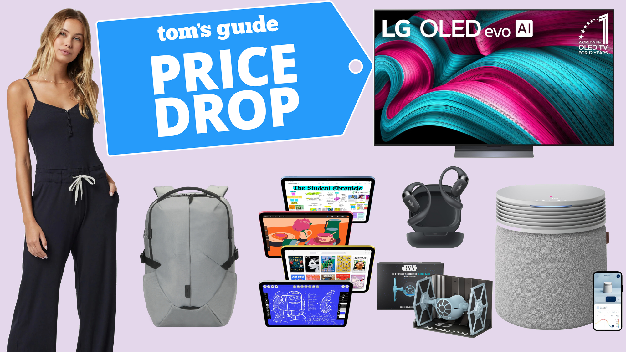 Collage of items on sale for Labor Day