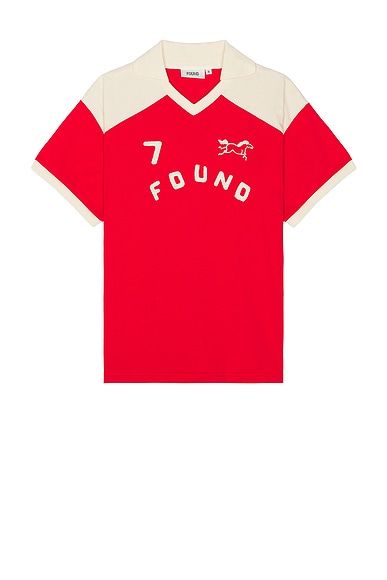 Goji Red Collar Print Jersey