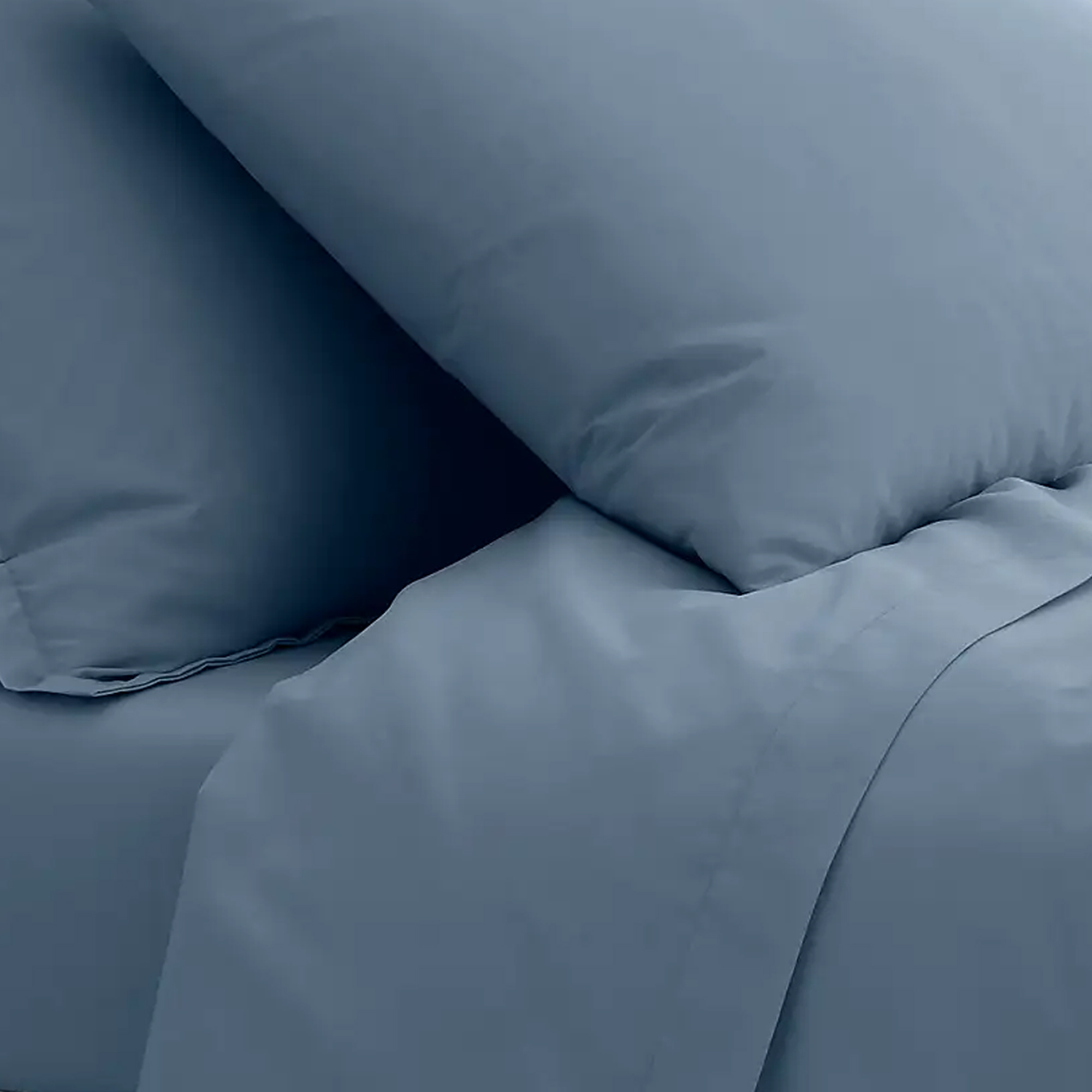 Dunelm Pure Cotton Duvet Cover in Denim Blue