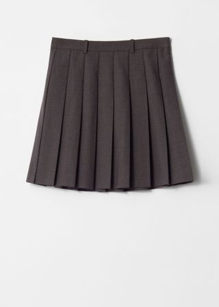 Pleated Mini Skirt